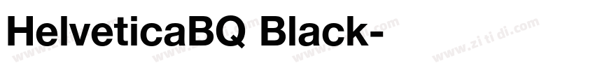 HelveticaBQ Black字体转换